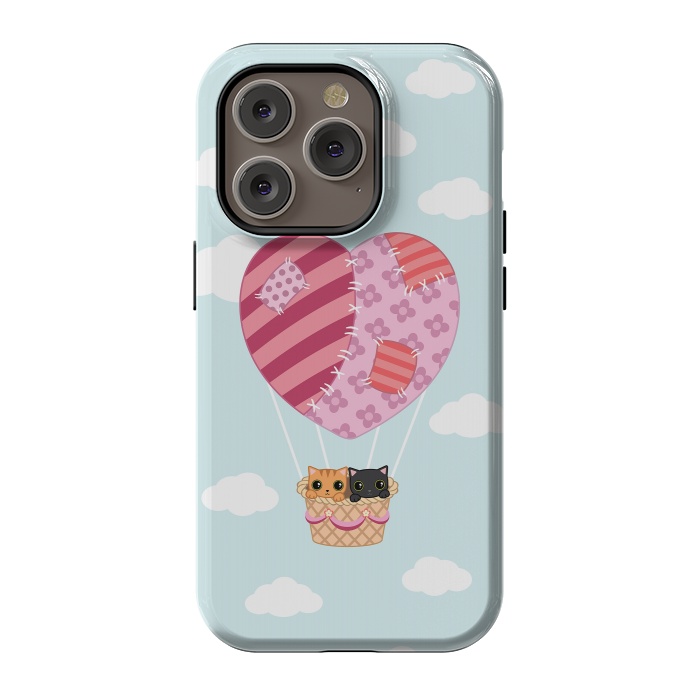 iPhone 14 Pro StrongFit kitty love by Laura Nagel