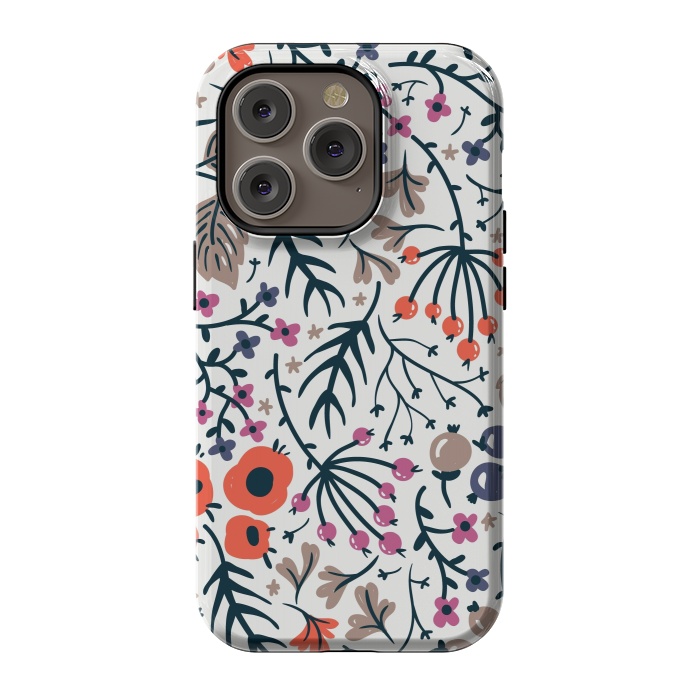 iPhone 14 Pro StrongFit Floral motif by Winston