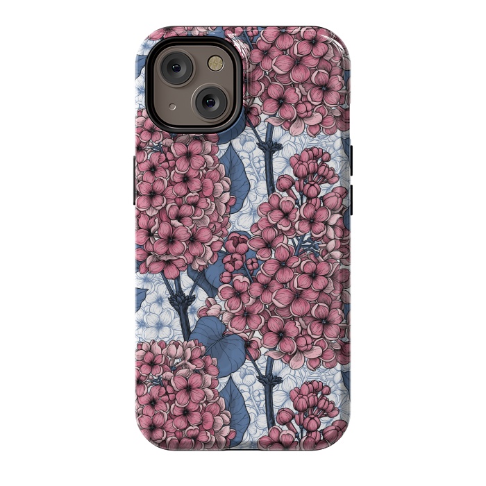 iPhone 14 StrongFit Lilac in pink and blue by Katerina Kirilova