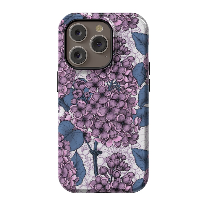 iPhone 14 Pro StrongFit Violet lilacs by Katerina Kirilova
