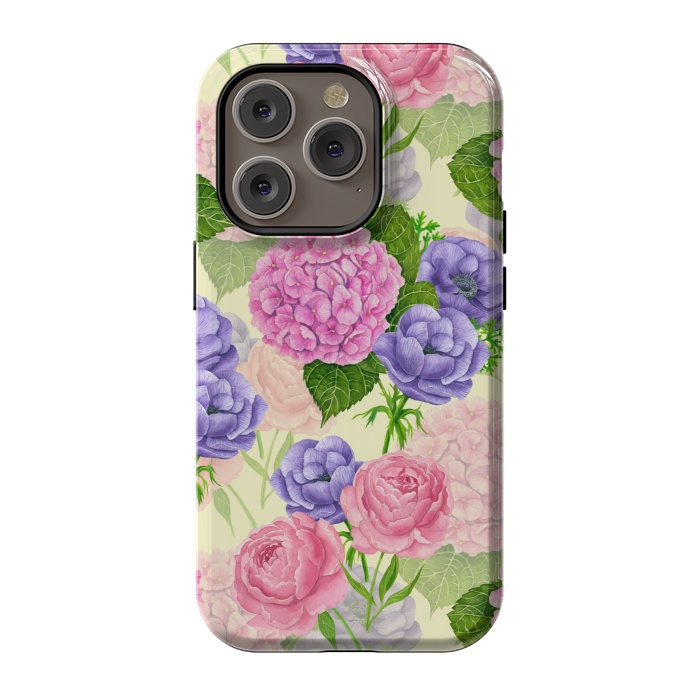 iPhone 14 Pro StrongFit Spring garden watercolor by Katerina Kirilova