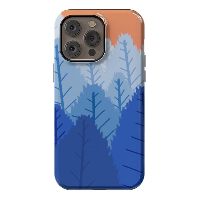 iPhone 14 Pro max StrongFit Deep blue forests  by Steve Wade (Swade)