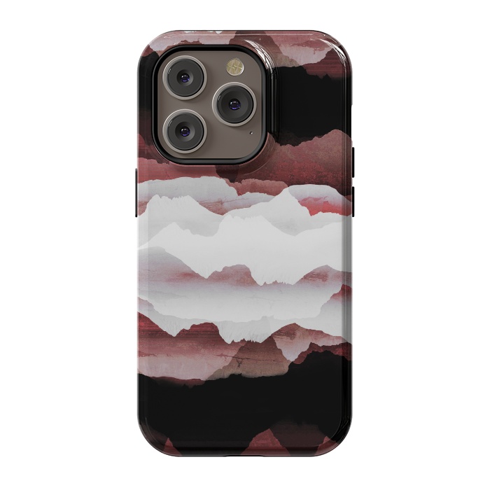iPhone 14 Pro StrongFit Faded copper mountains by Oana 
