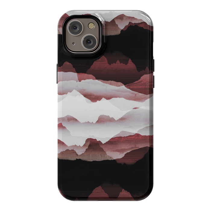iPhone 14 Plus StrongFit Faded copper mountains by Oana 