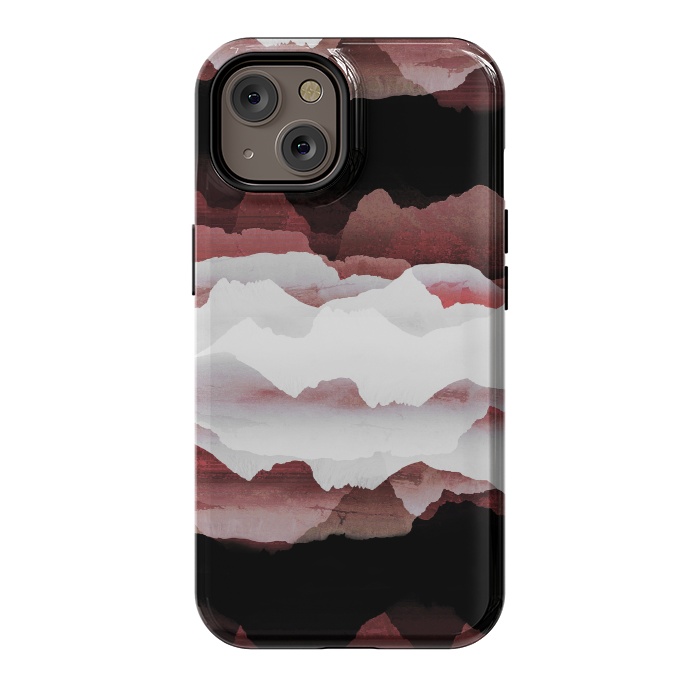 iPhone 14 StrongFit Faded copper mountains by Oana 