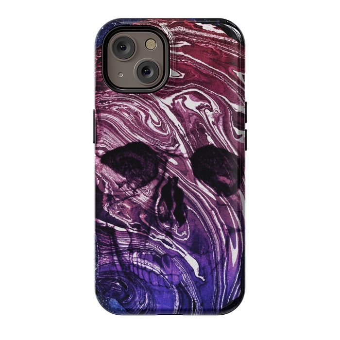 iPhone 14 StrongFit Gradient marble skull by Oana 
