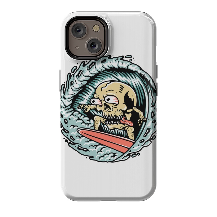 iPhone 14 StrongFit Skull Surfing by Afif Quilimo