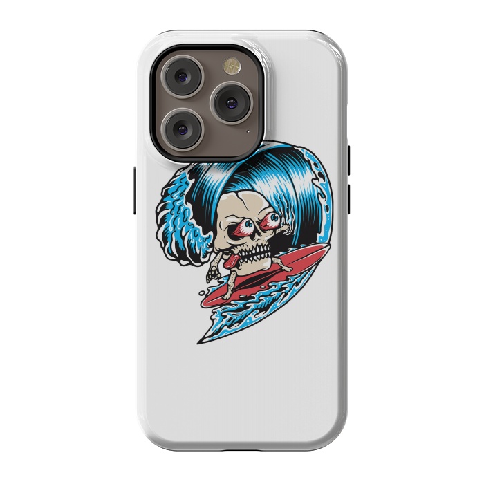 iPhone 14 Pro StrongFit Skull Surfing 1 by Afif Quilimo