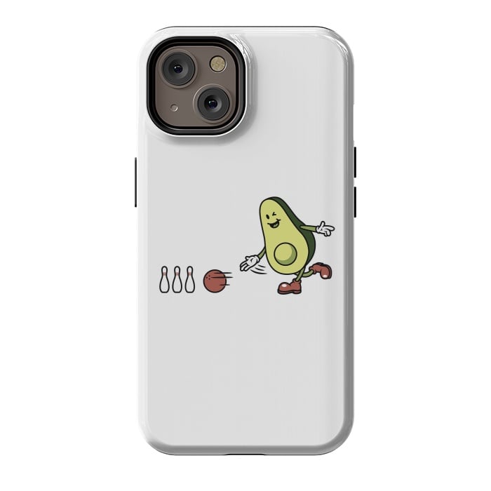 iPhone 14 StrongFit Avocado Playing Bowling by Afif Quilimo