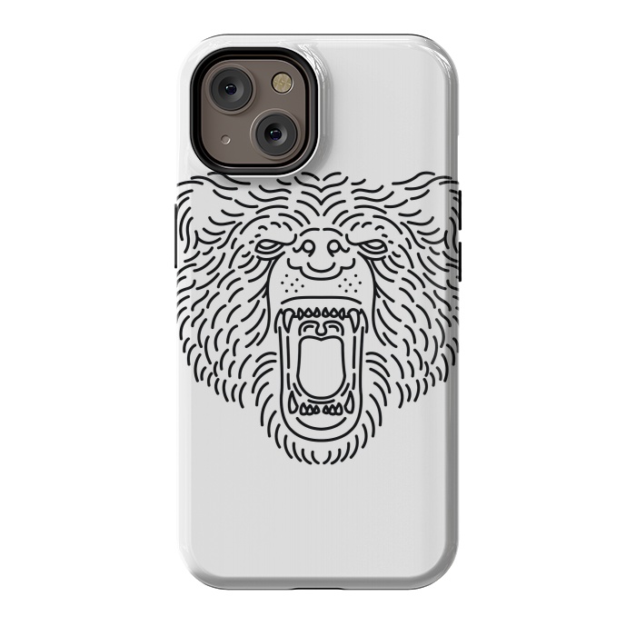 iPhone 14 StrongFit Bear Roar Line by Afif Quilimo