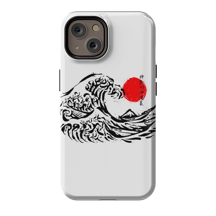 iPhone 14 StrongFit The Great Wave off Kanagawa Ink by Afif Quilimo