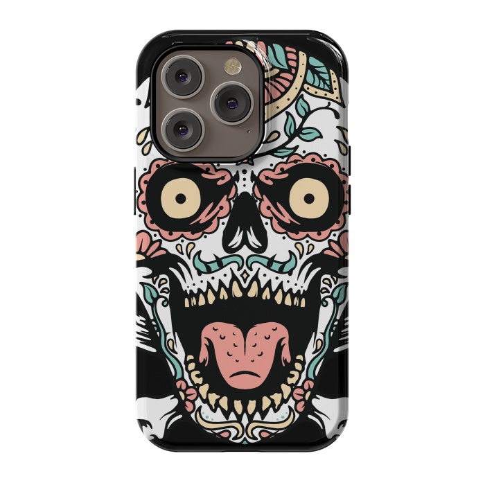 iPhone 14 Pro StrongFit Mexican Skull 1 by Afif Quilimo