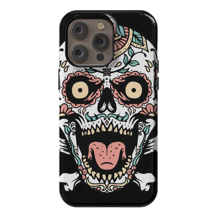 iPhone 14 Pro max StrongFit Mexican Skull 1 by Afif Quilimo