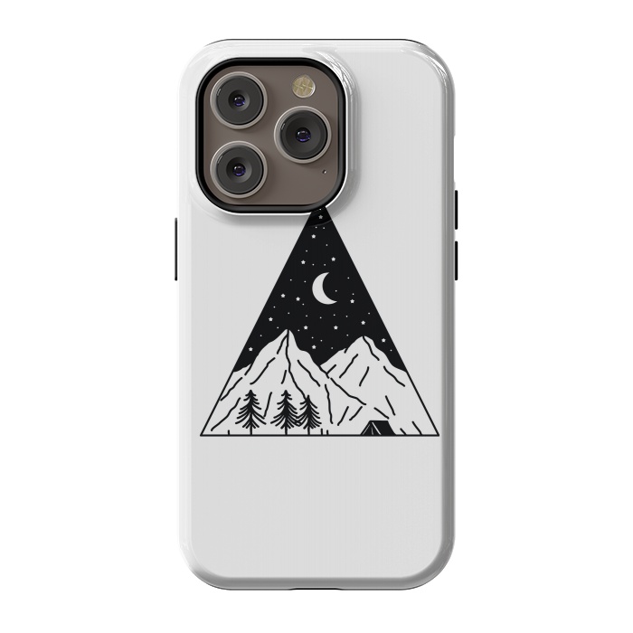 iPhone 14 Pro StrongFit Night Camping Triangle by Afif Quilimo