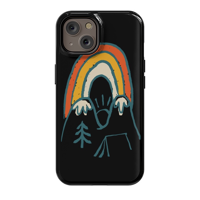 iPhone 14 StrongFit Mountain and Rainbow by Afif Quilimo