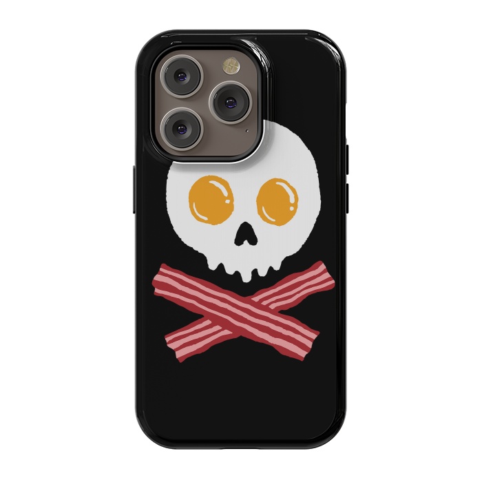 iPhone 14 Pro StrongFit Breakfast Skull by Afif Quilimo