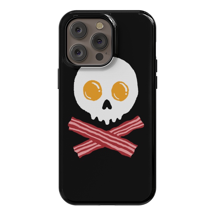 iPhone 14 Pro max StrongFit Breakfast Skull by Afif Quilimo