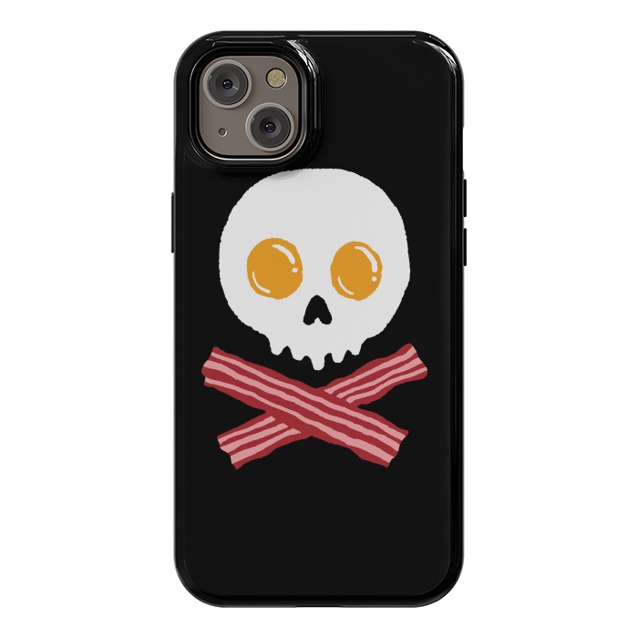 iPhone 14 Plus StrongFit Breakfast Skull by Afif Quilimo