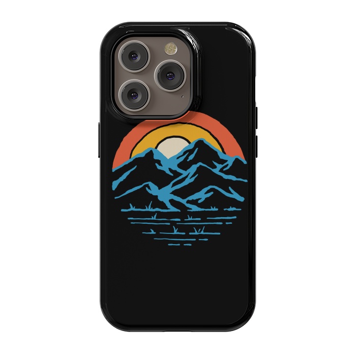 iPhone 14 Pro StrongFit Mountain and Rainbow 1 by Afif Quilimo