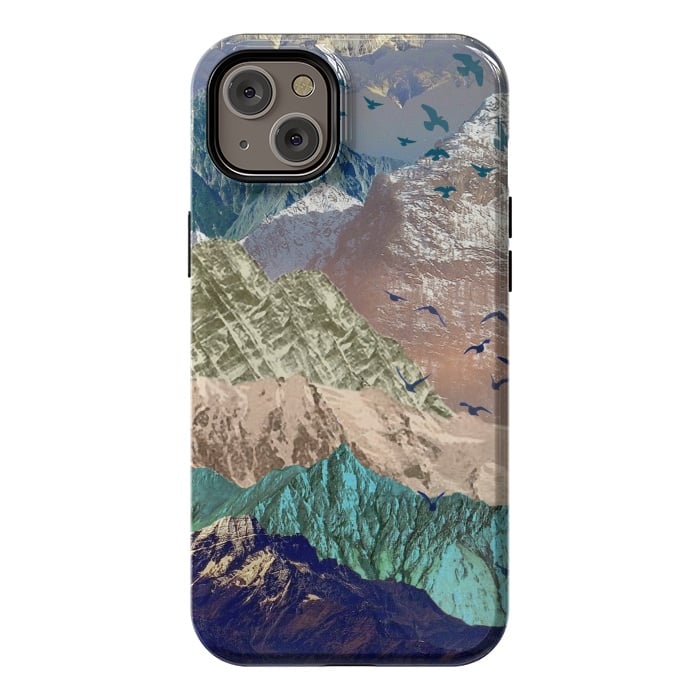 iPhone 14 Plus StrongFit Utopia Mountain landscape art by Oana 
