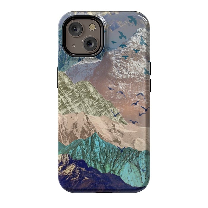 iPhone 14 StrongFit Utopia Mountain landscape art by Oana 