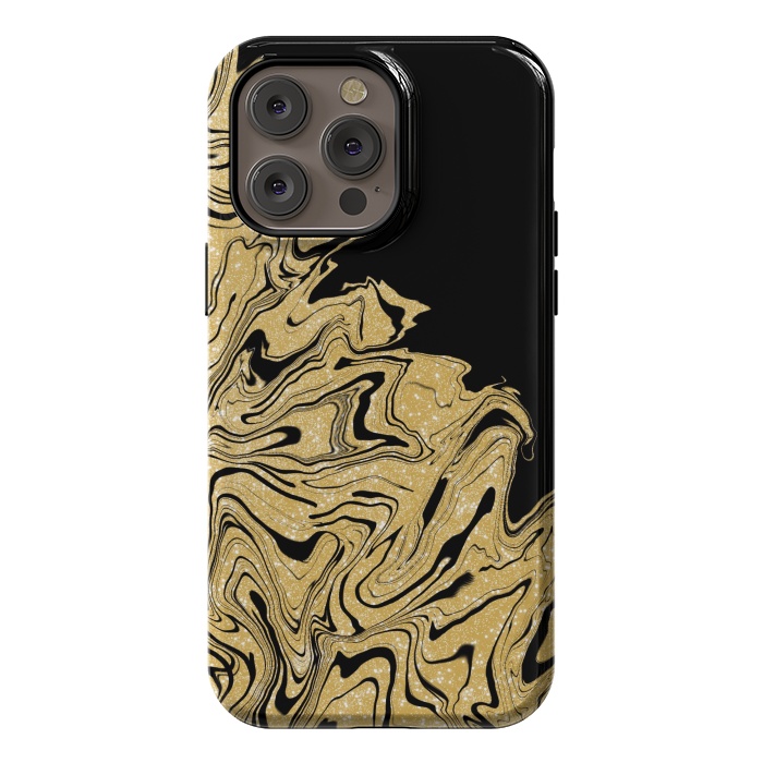 iPhone 14 Pro max StrongFit Gold marble by Jms