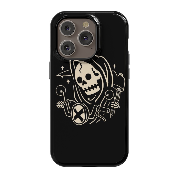 iPhone 14 Pro StrongFit Grim Biker by Afif Quilimo