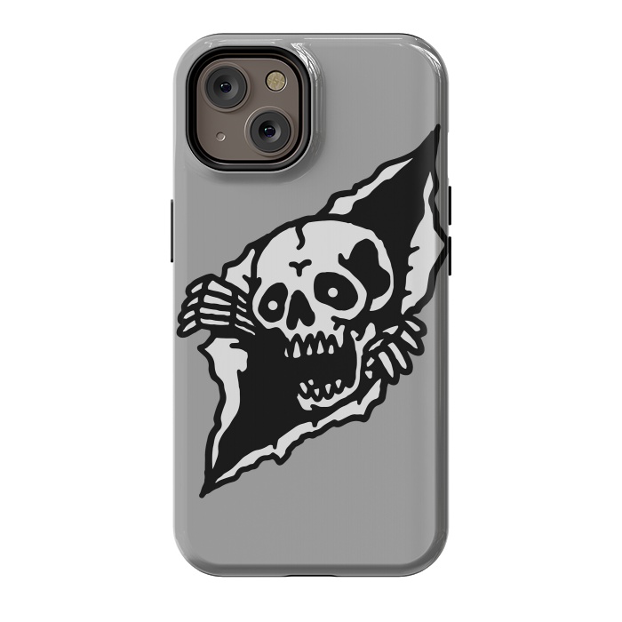 iPhone 14 StrongFit Skull Tearing up by Afif Quilimo