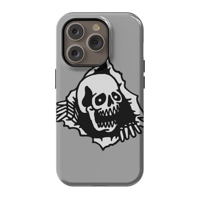 iPhone 14 Pro StrongFit Skull Tearing up 2 by Afif Quilimo