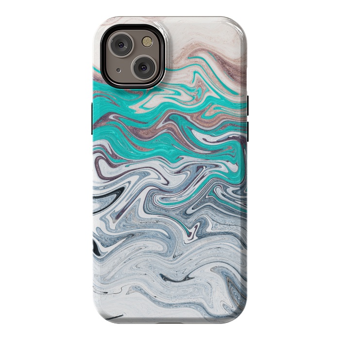iPhone 14 Plus StrongFit The liquid marble beach by Steve Wade (Swade)