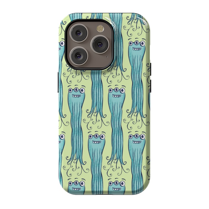 iPhone 14 Pro StrongFit Cute Octopus Sea Monster Character by Boriana Giormova