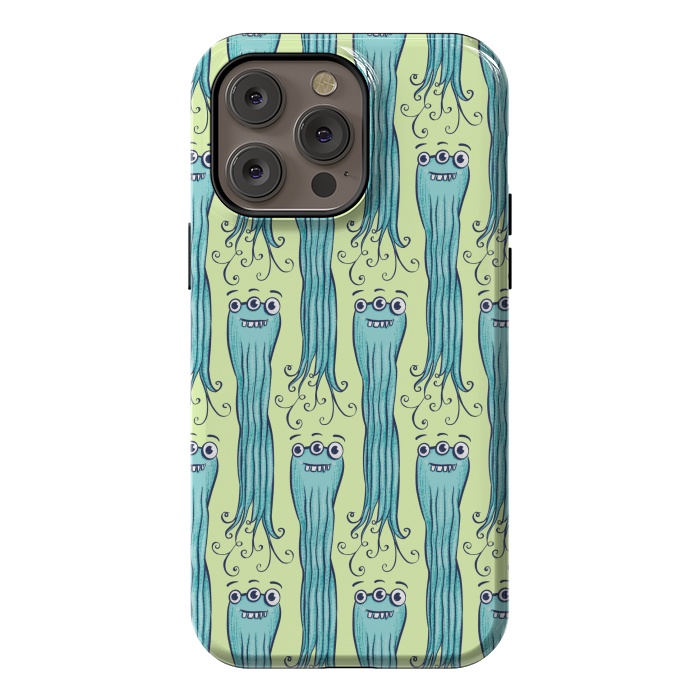 iPhone 14 Pro max StrongFit Cute Octopus Sea Monster Character by Boriana Giormova