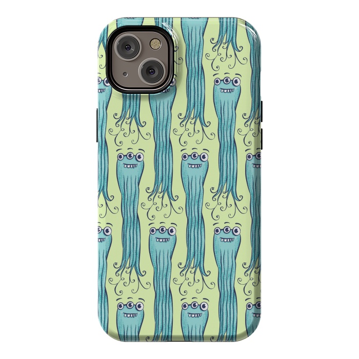 iPhone 14 Plus StrongFit Cute Octopus Sea Monster Character by Boriana Giormova