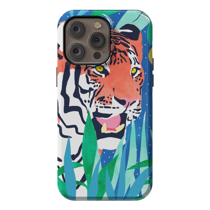 iPhone 14 Pro max StrongFit Tiger Forest by Uma Prabhakar Gokhale