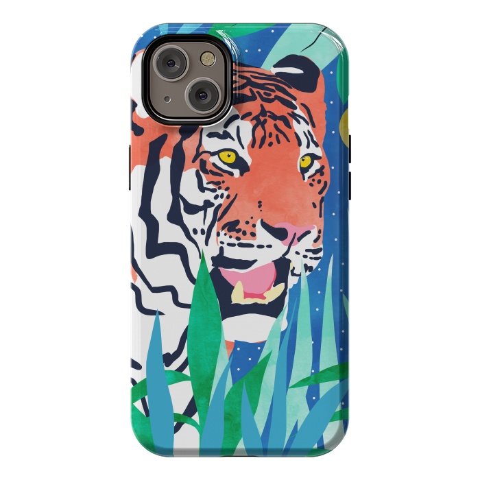 iPhone 14 Plus StrongFit Tiger Forest by Uma Prabhakar Gokhale