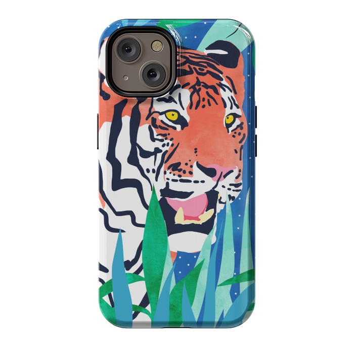 iPhone 14 StrongFit Tiger Forest by Uma Prabhakar Gokhale