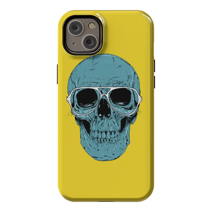 iPhone 14 Plus StrongFit Blue skull by Balazs Solti