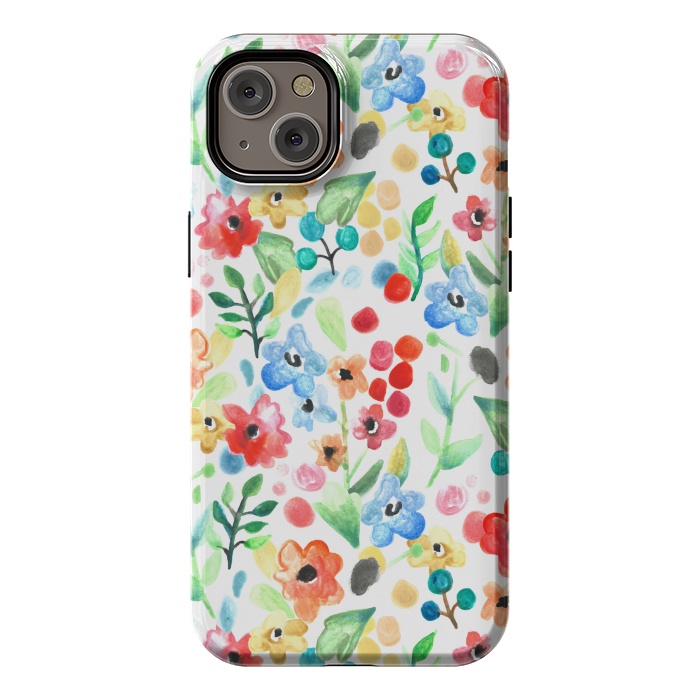 iPhone 14 Plus StrongFit Flourish - Watercolour Floral by Tangerine-Tane