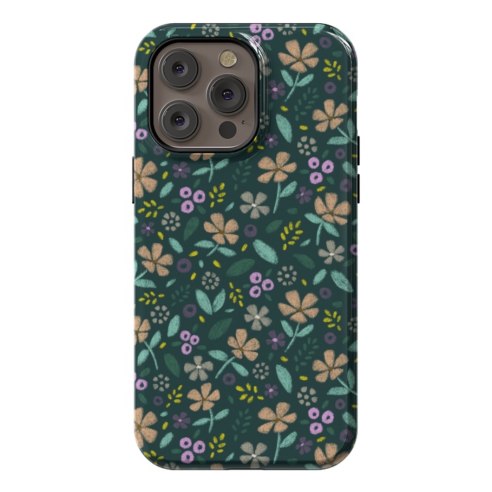 iPhone 14 Pro max StrongFit Wildflowers by Tishya Oedit