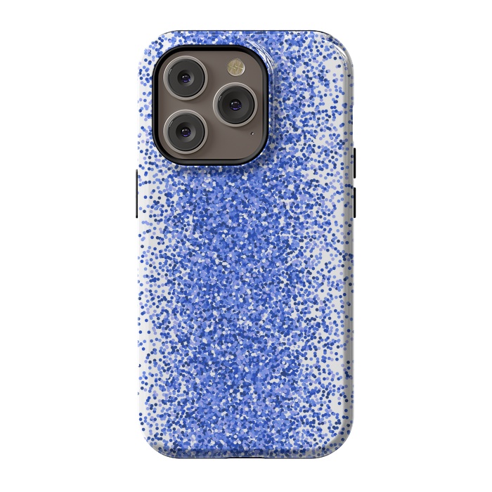 iPhone 14 Pro StrongFit Blue Sparkles by Martina