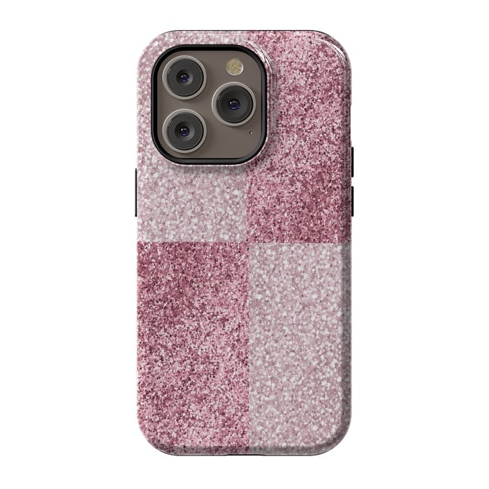 iPhone 14 Pro StrongFit Pink Glitter by Martina