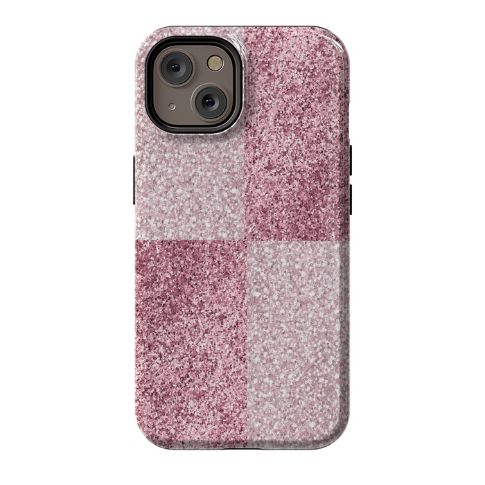 iPhone 14 StrongFit Pink Glitter by Martina