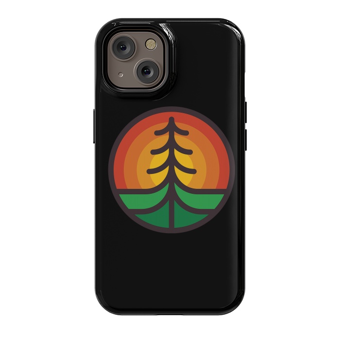 iPhone 14 StrongFit Tree and Sunset by Afif Quilimo