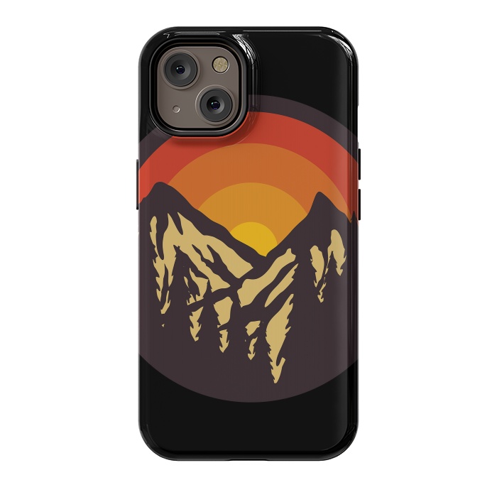 iPhone 14 StrongFit Mountain Sunset by Afif Quilimo