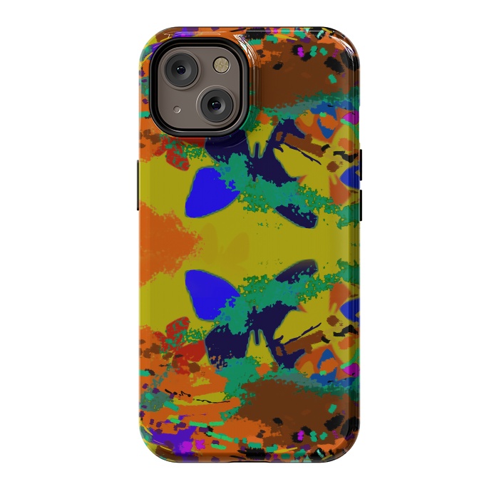 iPhone 14 StrongFit Abstract butterfly digital art design by Josie