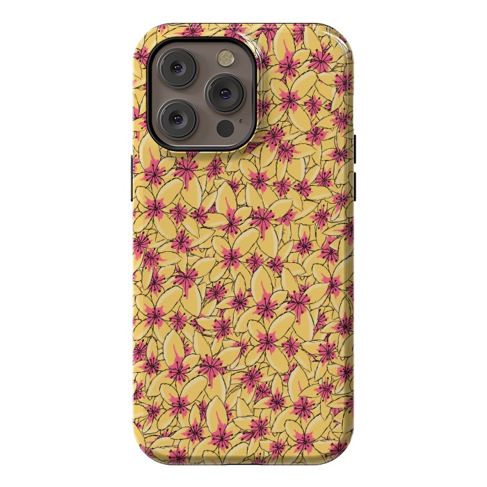 iPhone 14 Pro max StrongFit Yellow blossom by Steve Wade (Swade)
