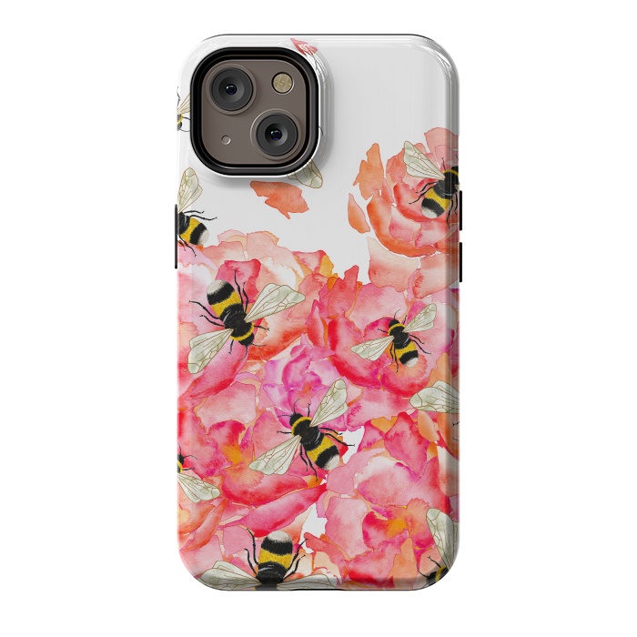 iPhone 14 StrongFit Bee Blossoms by Amaya Brydon