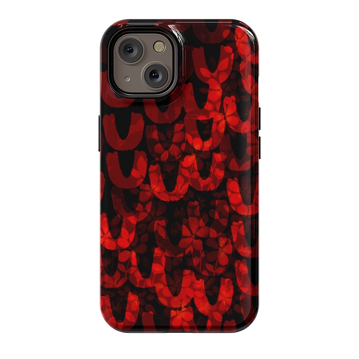iPhone 14 StrongFit Red and black patterns by Josie