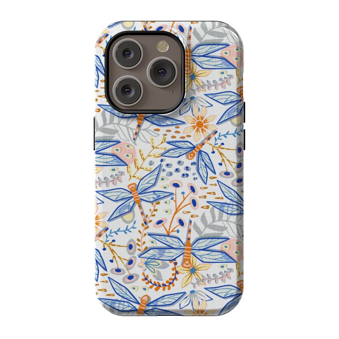 iPhone 14 Pro StrongFit Dandy Dragonflies by Tigatiga