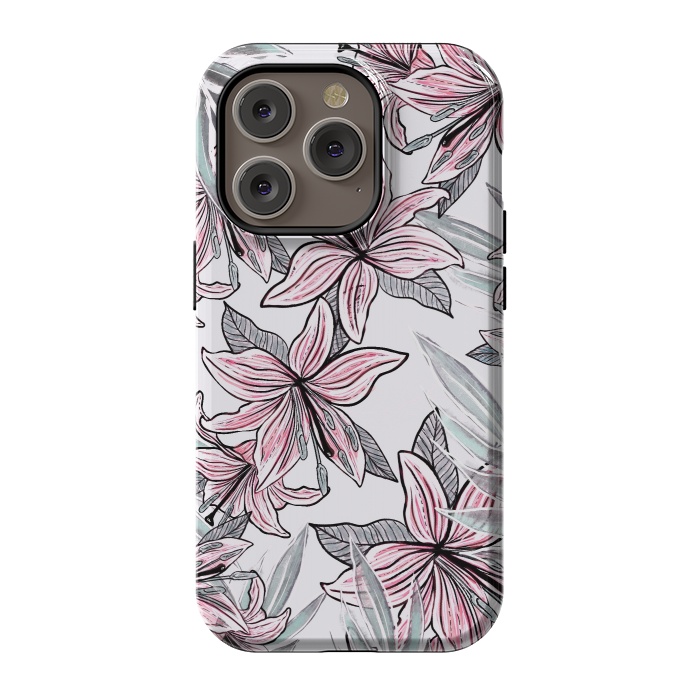 iPhone 14 Pro StrongFit Beautiful Lilly by Rose Halsey
